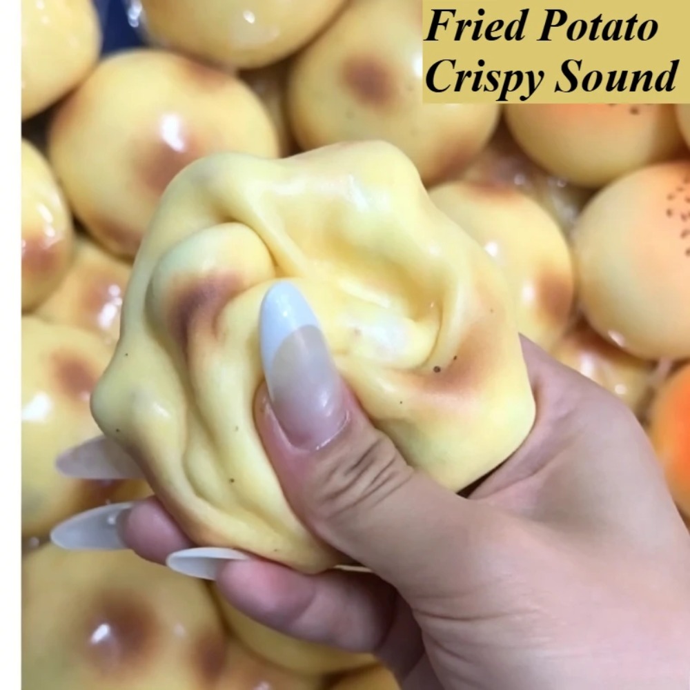 Party Games For Adults - Fried Potato Shaped Squishy Toy Crispy