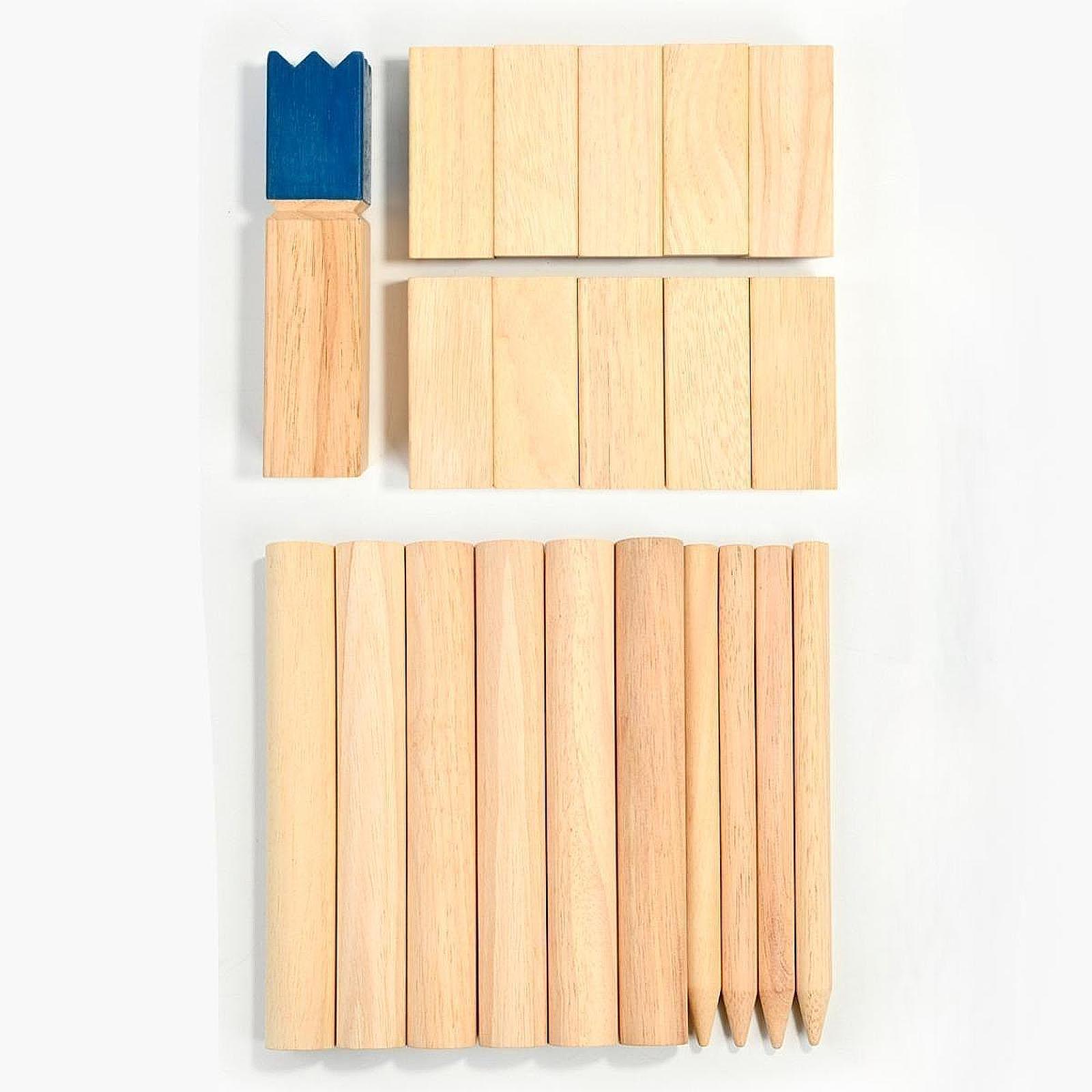 Kubb Game Yard - Outdoor Fun Wooden Kubb Yard Game