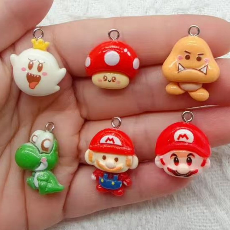 Party Games Questions - 10pcs resin cartoon pendant, DIY jewelry