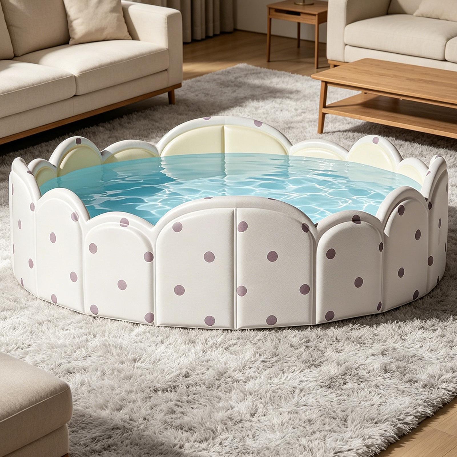 Kubb Game Yard - Foldable Pet Pool Non Inflatable Portable