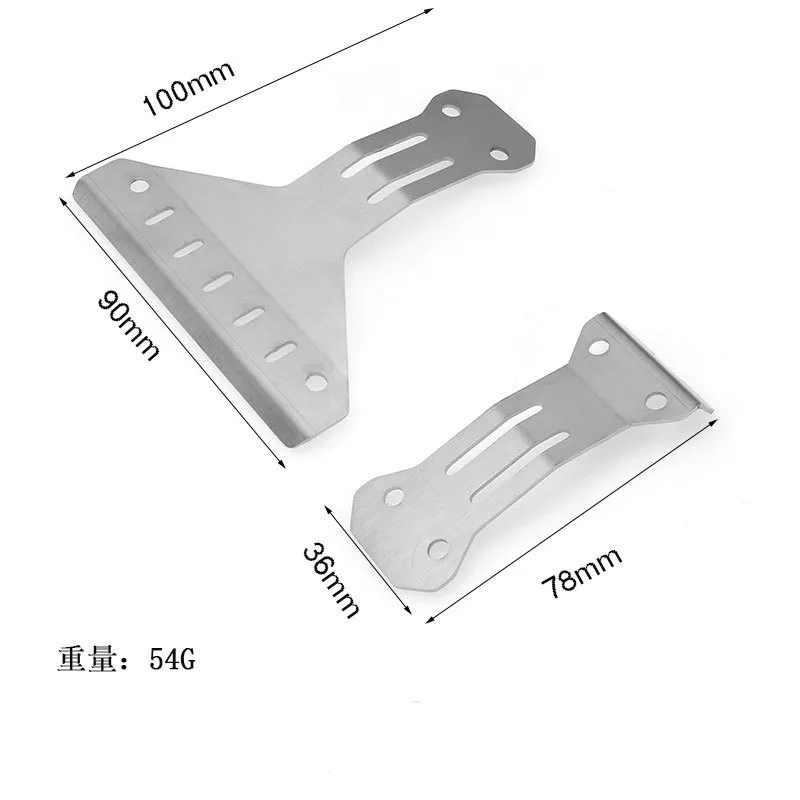 Tamiya Model Rc Car - Stainless Steel Front and Rear Chassis