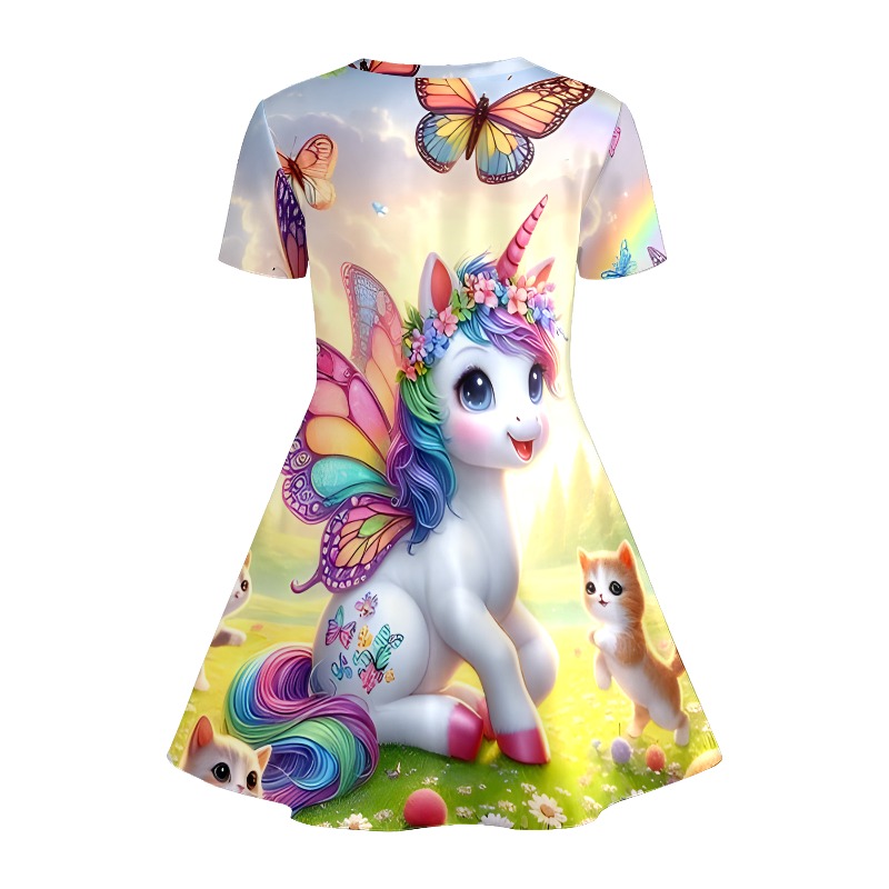 Girl Rainbow Unicorn and Kitte - Games Garden Party recension och pris