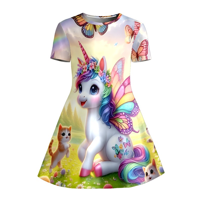 Girl Rainbow Unicorn and Kitte - Games Garden Party recension och pris