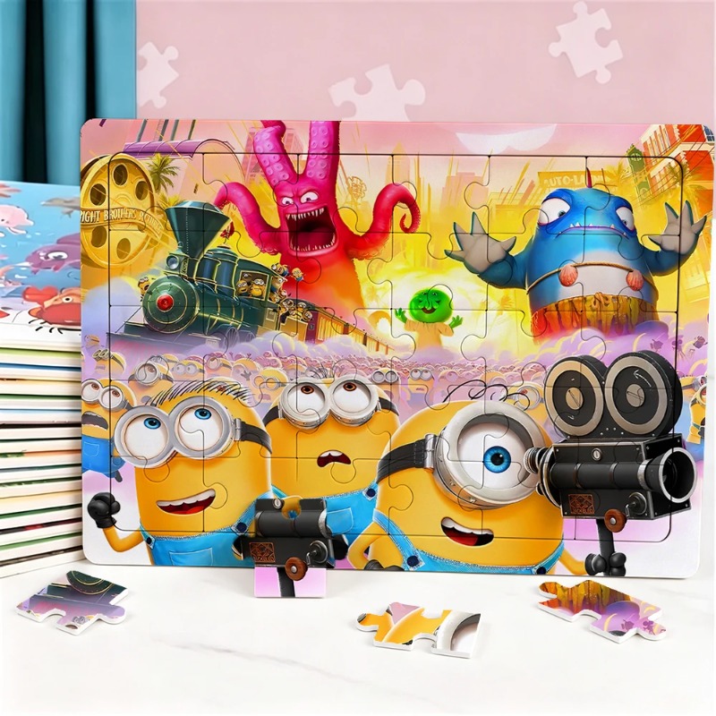 2026 Minions Puzzle Cartoon An - Party Games Simple recension och pris