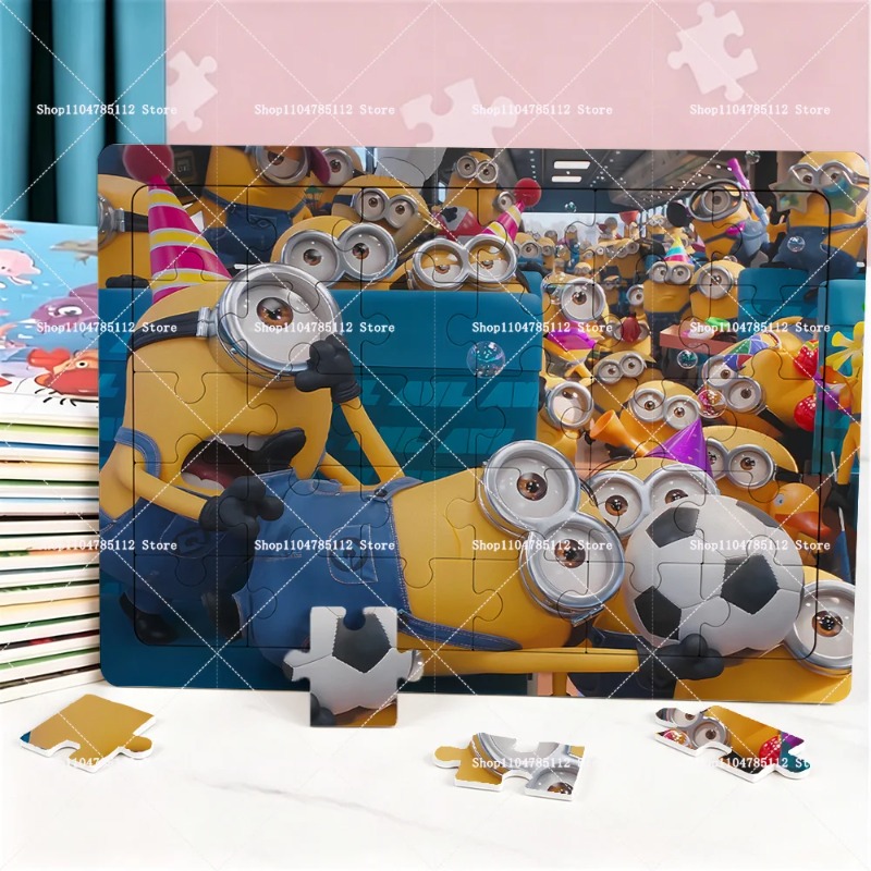 2026 Minions Puzzle Cartoon An - Party Games Simple recension och pris