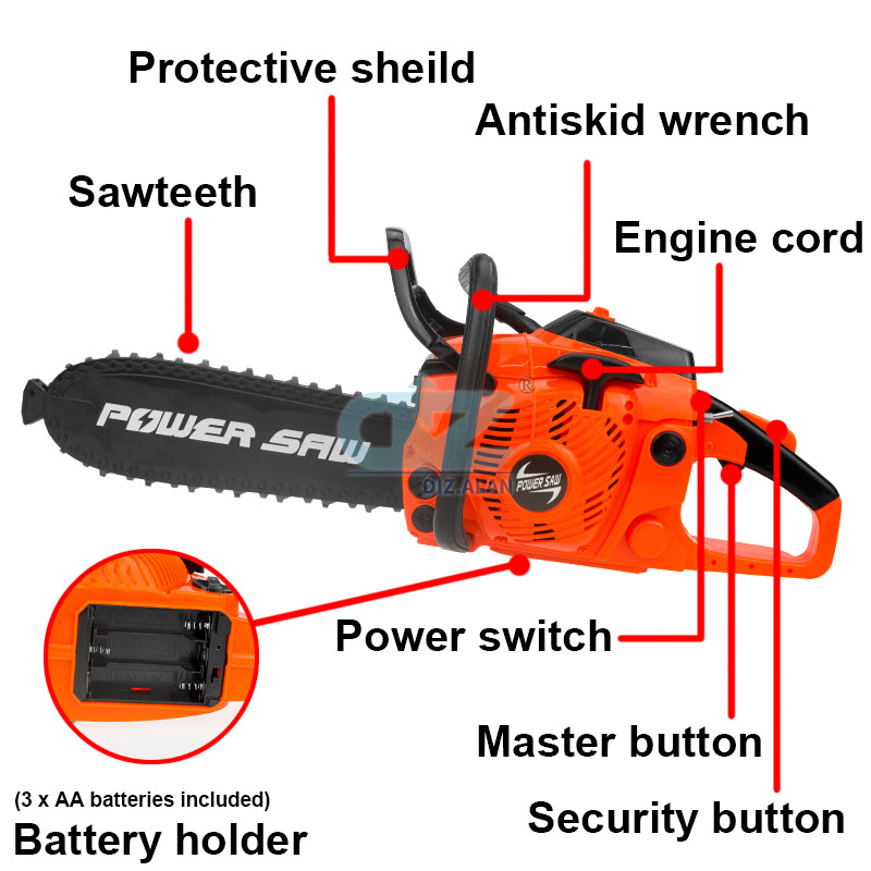 Kids Tools Power Chainsaws Ele - Games Garden Party recension och pris