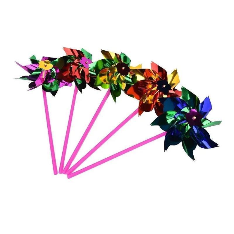 6Pcs Plastic Windmill Pinwheel - Games Garden Party recension och pris