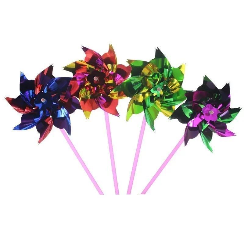 6Pcs Plastic Windmill Pinwheel - Games Garden Party recension och pris