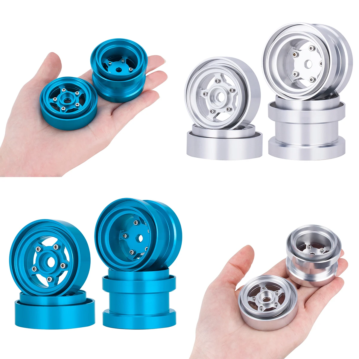 Aluminum Beadlock Wheels for 1 - Tamiya Model Rc Car recension och pris