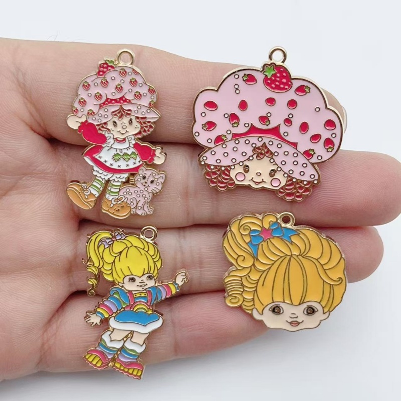 10pcs Cute Little Girl Enamel  - Party Games Questions recension och pris