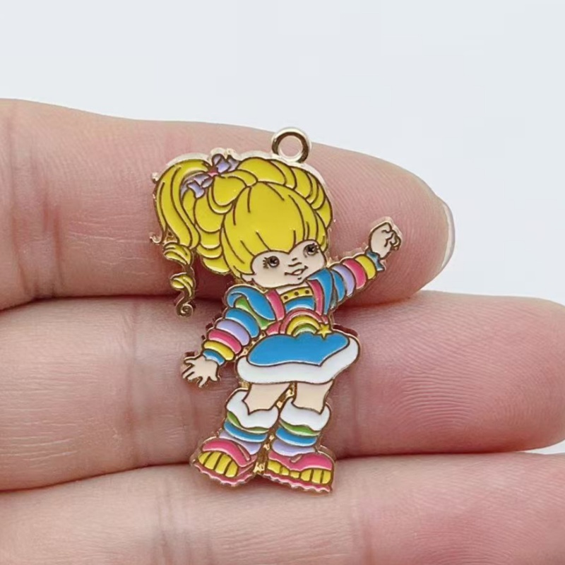 10pcs Cute Little Girl Enamel  - Party Games Questions recension och pris